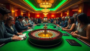 Exciting casino gameplay featuring hidden wiki 2026 elements with vibrant tables and players betting.