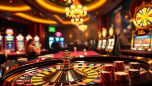 Players engage in thrilling roulette action in a vibrant casino setting, highlighting hidden wiki tor.