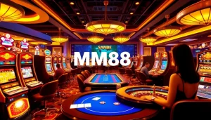 MM88 engaging players in a vibrant casino atmosphere with exciting gaming elements and professional dealers.