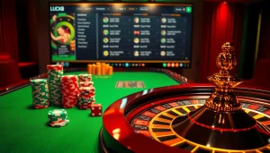 Trải nghiệm cảm giác hồi hộp của thế giới casino LUCK8 và Lucky8 với những chip poker rực rỡ và bánh xe roulette.