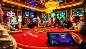 Experience the thrill of winning at Man88 with vibrant casino elements and exciting gameplay.