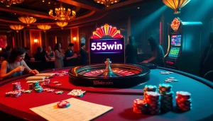 Experience the thrill of gaming at 555win com with lively casino tables and engaging slot machines.