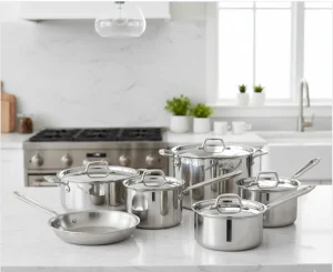 induction cookware set stainless steel 