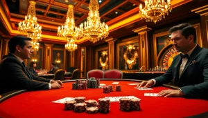 Experience high-stakes poker action at https://rr88.navy/ featuring luxury casino elements and intense gameplay.