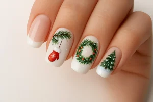 simple christmas nails 2025 