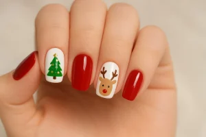 simple christmas nails