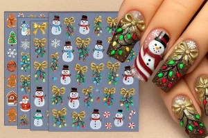 classy christmas nails 