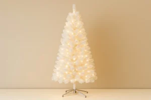 tinsel christmas tree gold 
