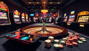 Engage in thrilling gambling experiences at https://okfun.uk.net/ featuring luxurious casino tables and vibrant slot machines.