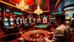 Players placing bets at a glamorous SODO casino table, evoking excitement and luxury.