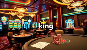 Experience the excitement of gambling at 79 king with vibrant slot machines and strategic poker tables.