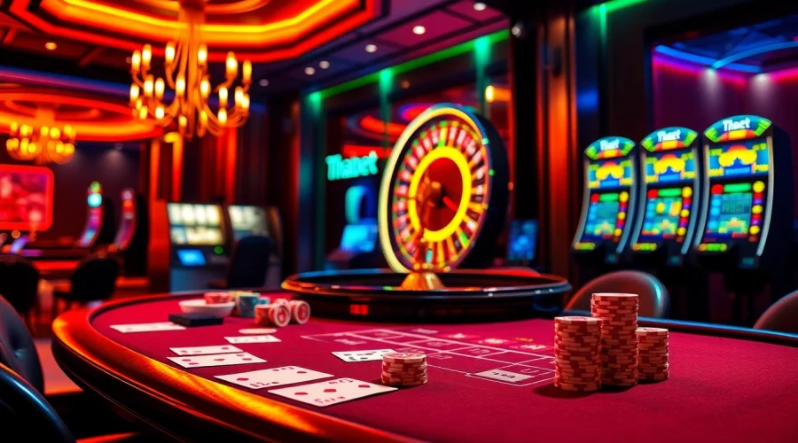 Experience the excitement of poker and roulette at https://thabet.vegas/ with vibrant casino visuals.