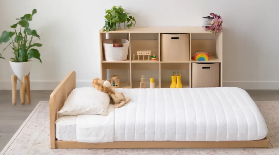 cozy minimalist twin floor bed