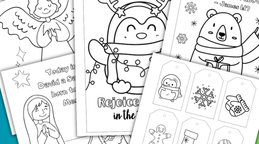 Best christmas coloring sheets