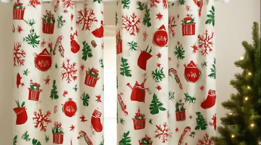 christmas curtains