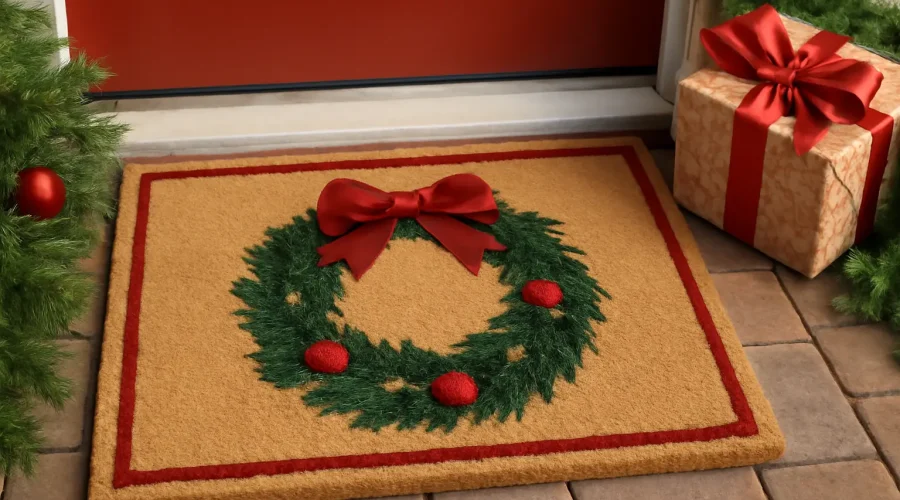 christmas door mat