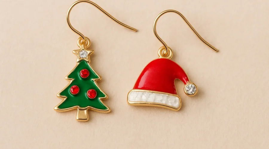 christmas earrings