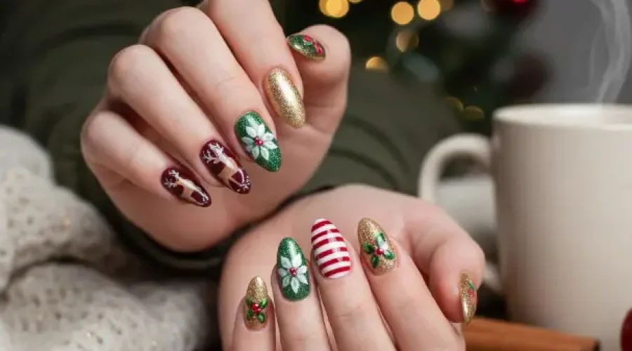 christmas nails