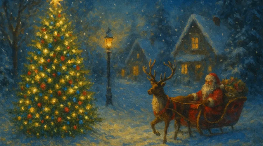 christmas paintings