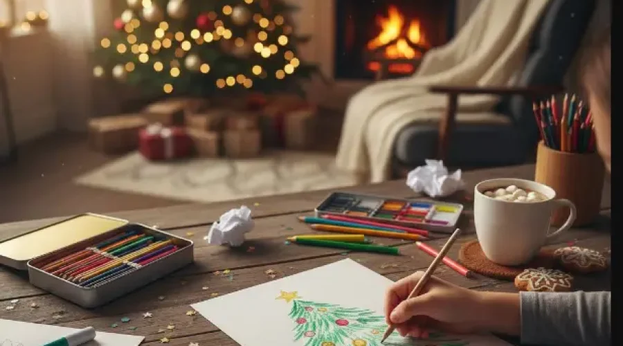 christmas tree drawing