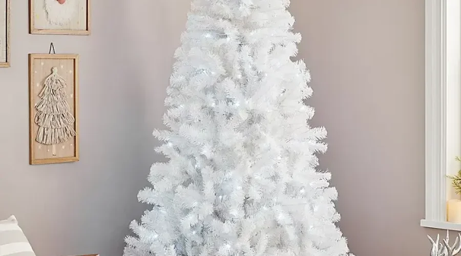 white christmas tree