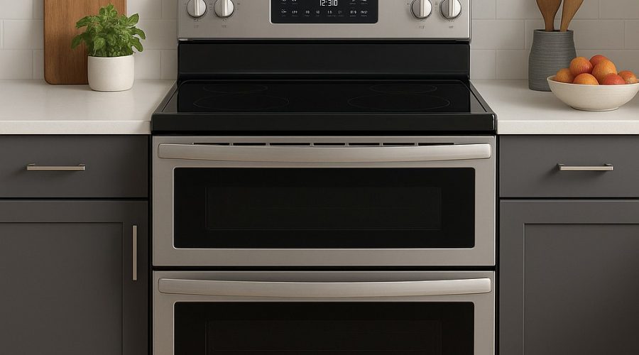 double oven electric range