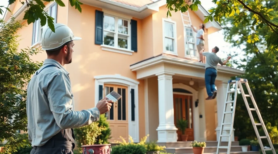 Home Painting Companies showcasing professional painters applying quality paint.