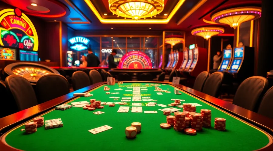 Players enjoying the k9k9 game while betting chips at a luxurious casino table.