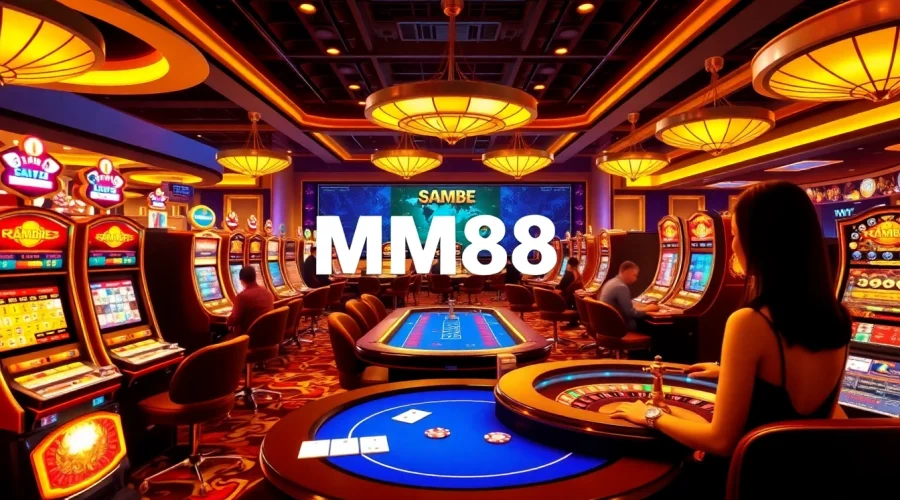 MM88 engaging players in a vibrant casino atmosphere with exciting gaming elements and professional dealers.