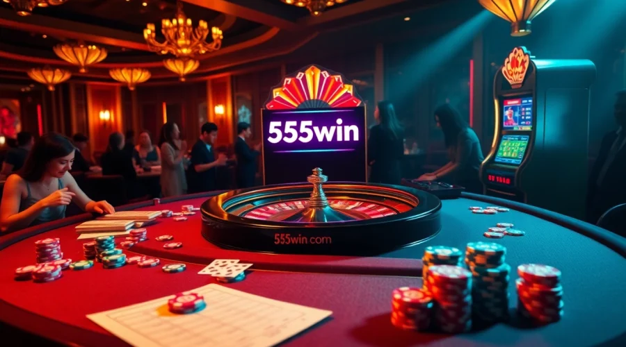 Experience the thrill of gaming at 555win com with lively casino tables and engaging slot machines.