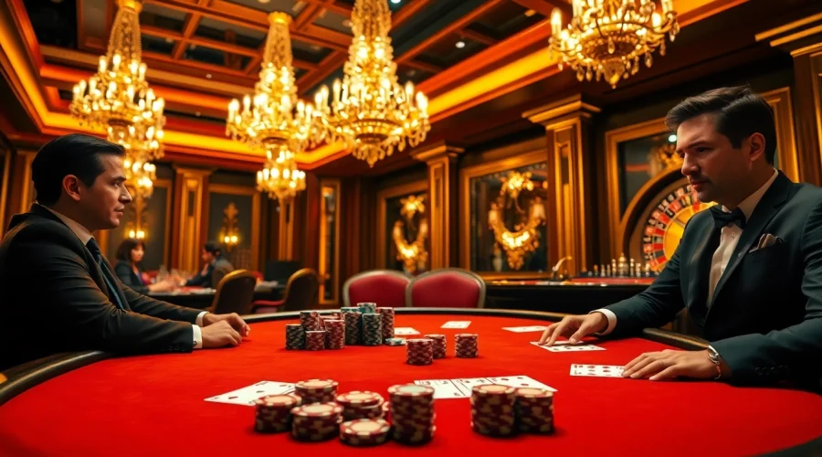 Experience high-stakes poker action at https://rr88.navy/ featuring luxury casino elements and intense gameplay.