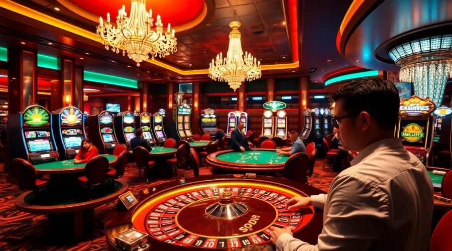 Players placing bets at a glamorous SODO casino table, evoking excitement and luxury.