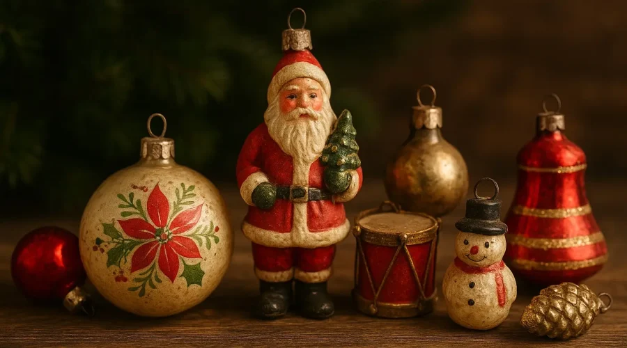 vintage christmas decorations
